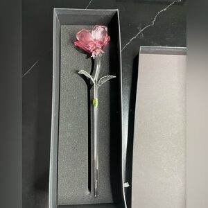 Waterford Fleurology Pink Rose Sculpture